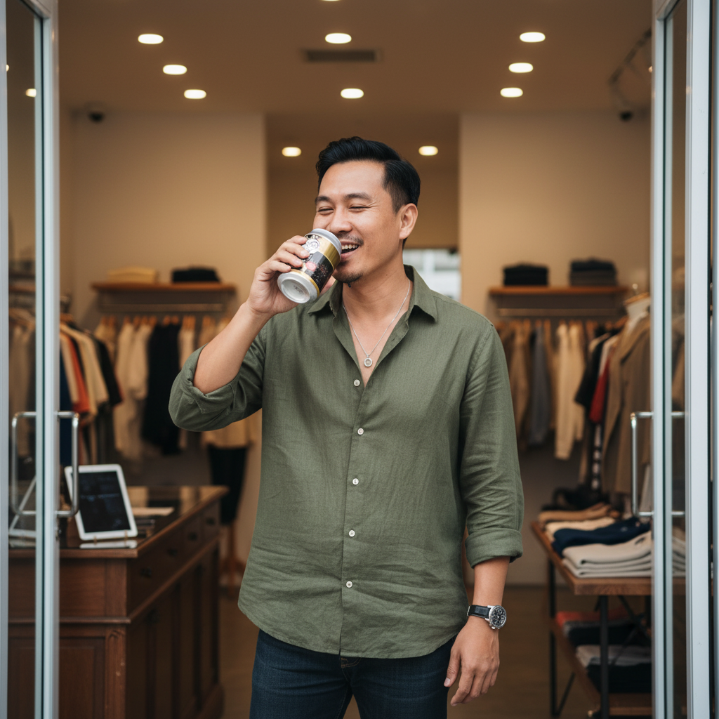 Kopa โกป๊า เครื่องดื่มกาแฟโอเลี้ยงอัดก๊าซ